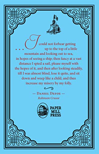 Robinson Crusoe Daniel Defoe Classic Novel, (Deserted Island Shipwreck Tale, Required Literature), Ribbon Page Marker, Perfect for Gifting - Retail Maharaj
