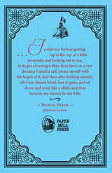 Robinson Crusoe Daniel Defoe Classic Novel, (Deserted Island Shipwreck Tale, Required Literature), Ribbon Page Marker, Perfect for Gifting - Retail Maharaj