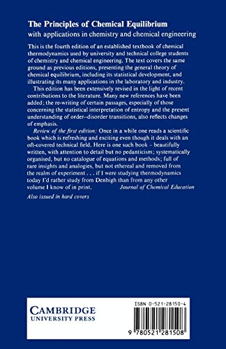 The Principles of Chemical Equilibrium: With Applications in Chemistry and Chemical Engineering - Retail Maharaj