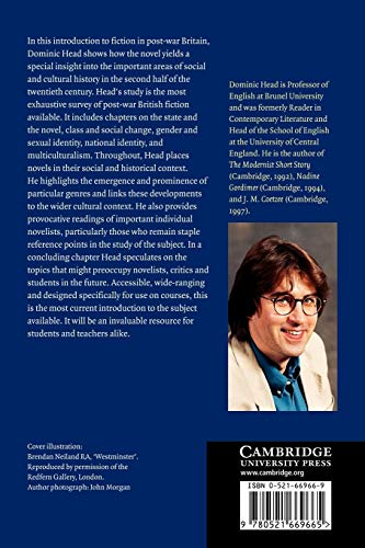 The Cambridge Introduction to Modern British Fiction, 1950-2000 (Cambridge Introductions to Literature) - Retail Maharaj