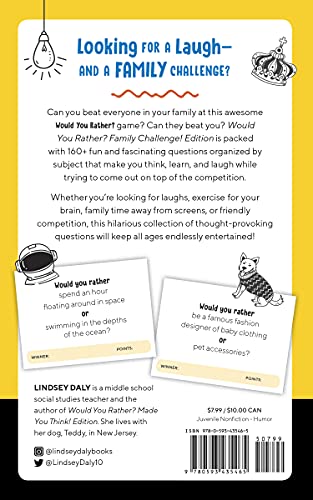 Would You Rather? Family Challenge! Edition: Hilarious Scenarios & Crazy Competition for Kids, Teens, and Adults - Retail Maharaj