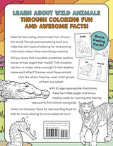 Wild Animal Book for Kids: Coloring Fun and Awesome Facts (A Did You Know? Coloring Book) - Retail Maharaj