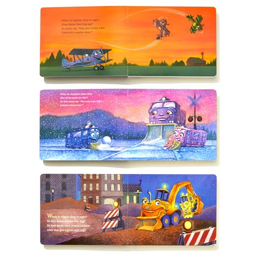 Where Do Diggers, Trains, and Planes Sleep at Night? Board Book Boxed Set (Where Do...Series) - Retail Maharaj