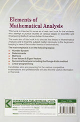 Elements of Mathematical Analysis - Retail Maharaj