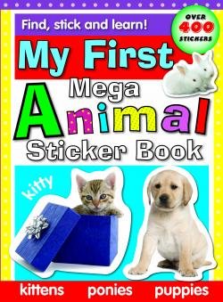 First Mega Sticker Book of Animals - Retail Maharaj