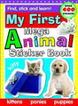 First Mega Sticker Book of Animals - Retail Maharaj