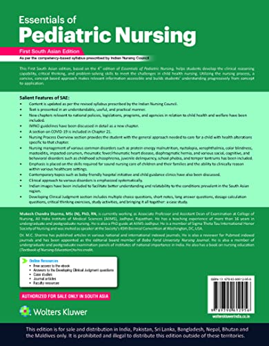 Essentials of Pediatric Nursing, South Asian ed - Retail Maharaj
