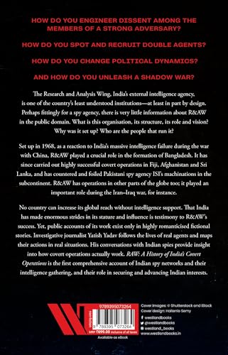 RAW : A HISTORY OF INDIA'S COVERT OPERATIONS ( PAPER BACK ) - Retail Maharaj
