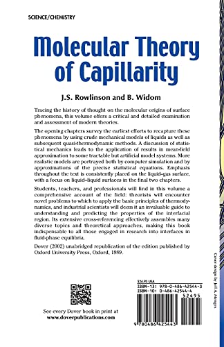 Molecular Theory of Capillarity (Dover Books on Chemistry) - Retail Maharaj