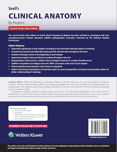 Snell`s Clinical Anatomy by Regions, 2nd South Asian ed - Retail Maharaj