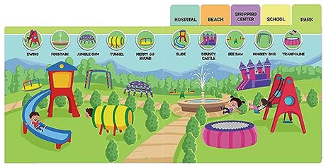 Seek And Find - Places : Early Learning Board Books With Tabs - Retail Maharaj