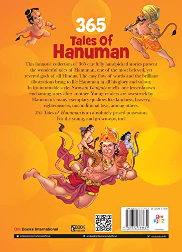 365 Tales of Hanuman: Ram Bhakt Hanuman Kathayein for Kids & Families | Stories of Strength, Devotion & Wisdom from Indian Mythology | Hindu Spiritual Story Book for Ages 8+ - Retail Maharaj