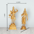 Ram Sita Murti - 7 x 2.5 Inches | Panchaloha Idol / Hindu God Statue Set / Ram Sita Idol For Pooja - Retail Maharaj