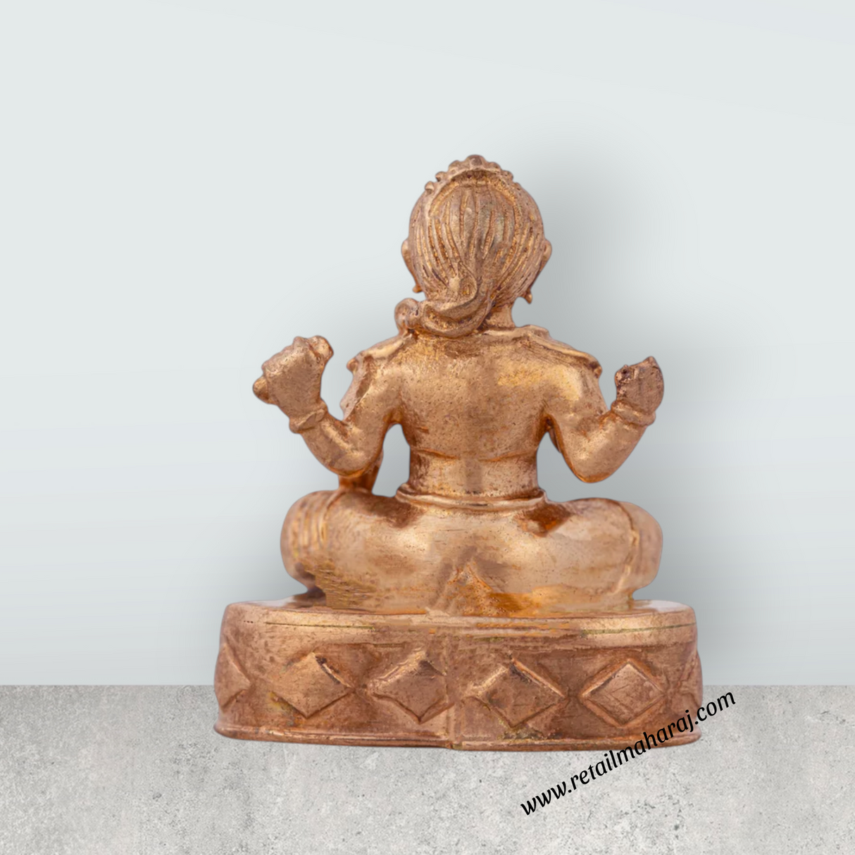 Balambigai Statue Sitting On Base - 1.25 x 1 Inches | Panchaloha Statue/ Balambigai Idol for Pooja - Retail Maharaj