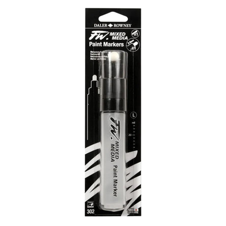 Daler Rowney FW Empty Mixed Media Marker Round Nib Large Barrel 3-6 mm - Retail Maharaj