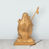Maha Periyava Statue Sitting On Base - 5.5 x 3.75 Inches | Panchaloha Statue / Periyava Idol for Pooja & Worship - Retail Maharaj