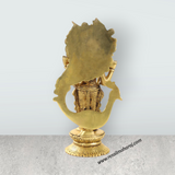 Murugan Statue - 10 x 5 Inches | Antique Brass Statue/ Murugan with Peacock Idol/ Murugan Silai for Pooja - Retail Maharaj