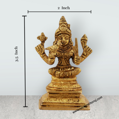 Kamatchi Amman Statue | Brass Idol/ Kamatchi Amman Silai for Pooja - Retail Maharaj