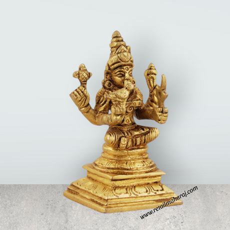 Kamatchi Amman Statue | Brass Idol/ Kamatchi Amman Silai for Pooja - Retail Maharaj