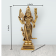 Murugan Statue – Antique Finish Murugan Idol / Murugan Silai for Pooja (6 Inches | Approx. 780 g) - Retail Maharaj