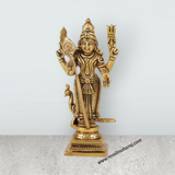 Murugan Statue – Antique Finish Murugan Idol / Murugan Silai for Pooja (6 Inches | Approx. 780 g) - Retail Maharaj
