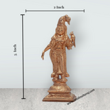 Andal Statue - 5 Inches | Panchaloha Statue/ Goda Devi Vigraham for Pooja/ 330 Gms Approx - Retail Maharaj