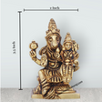 Lakshmi Hayagreevar Idol - 3.5 x 2 Inches | Antique Brass Idol/ Lakshmi Hayagriva Statue for Pooja/ 300 Gms - Retail Maharaj