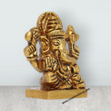 Ganesh Murti - Square - 1.5 Inches | Antique Statue / Vinayagar Statue/ Ganesha Idol for Pooja - Retail Maharaj
