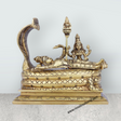 Sri Ranganathar Statue - 6 x 7 Inches | Antique Brass Idol/ Ranganathar Idol for Pooja/ 2 Kgs Approx - Retail Maharaj