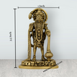 Anjaneya Statue Standing On Base - 3.5 X 1 Inches | Antique Brass Idol/ Hanuman Statue For Divine Blessings - Retail Maharaj