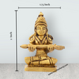 Annapuran Devi Murti - 2 x 1.75 Inches | Brass Idol/ Annapoorani Statue/ Annapurna Idol for Pooja - Retail Maharaj