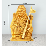 Maha Periyava Statue – Brass Idol / Periyava Statue for Pooja (2 Inches | Approx. 155 g) - Retail Maharaj