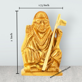 Maha Periyava Statue - 2 Inches | Brass Idol/ Periyava Statue for Pooja/ 155 Gms Approx - Retail Maharaj
