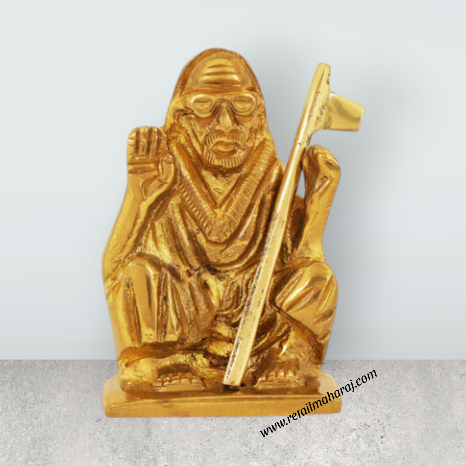 Maha Periyava Statue – Brass Idol / Periyava Statue for Pooja (2 Inches | Approx. 155 g) - Retail Maharaj