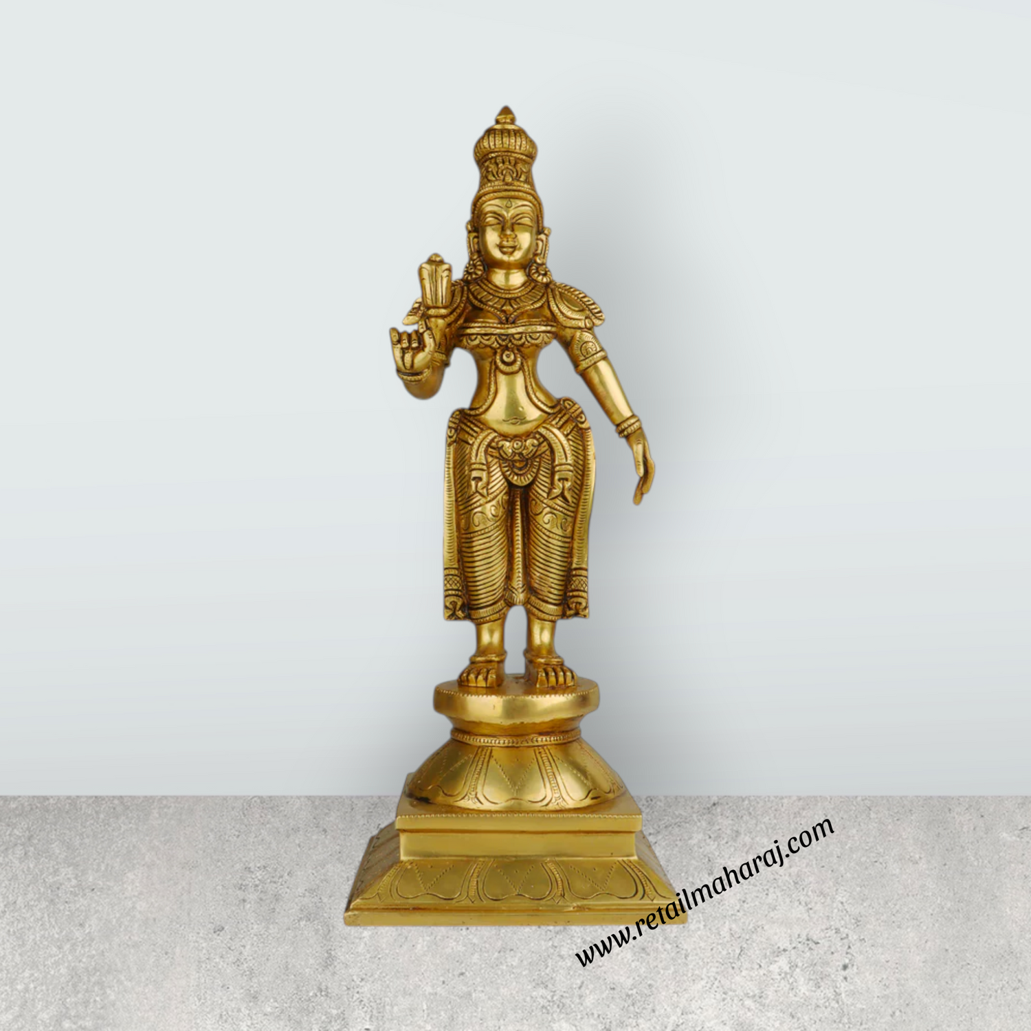 Ram Darbar Murti - 19 Inches | Antique Brass Statue/ Ram Darbar Idol/ Ram Darbar Statue for Pooja - Retail Maharaj