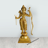 Ram Darbar Murti - 19 Inches | Antique Brass Statue/ Ram Darbar Idol/ Ram Darbar Statue for Pooja - Retail Maharaj