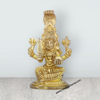 Karumariamman Statue – Antique Brass Sitting Karumariamman Idol for Pooja (3.75 x 2.5 Inches | 340 g) - Retail Maharaj