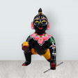 Crawling Krishna Murti - 5 x 4 Inches | Antique Brass Idol/ Painted Krishna Idol for Pooja - Retail Maharaj