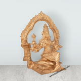 Varahi Amman Statue With Arch - 11.5 x 9.5 Inches | Panchaloha Idol/ Varahi Amman Idol With 8 Hands for Pooja - Retail Maharaj
