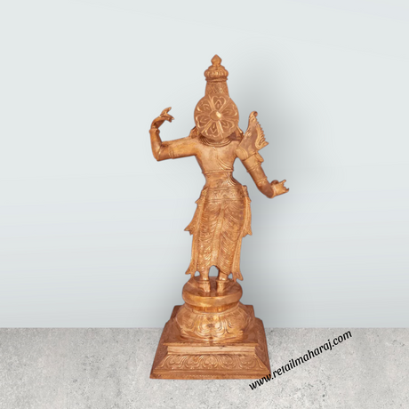 Ramar Murti Set - 18 x 8.5 Inches | Panchaloha Statue / Sita Ram Laxman Hanuman / Ram Darbar Idol for Pooja - Retail Maharaj