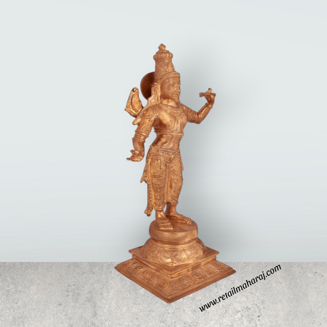 Ramar Murti Set - 18 x 8.5 Inches | Panchaloha Statue / Sita Ram Laxman Hanuman / Ram Darbar Idol for Pooja - Retail Maharaj