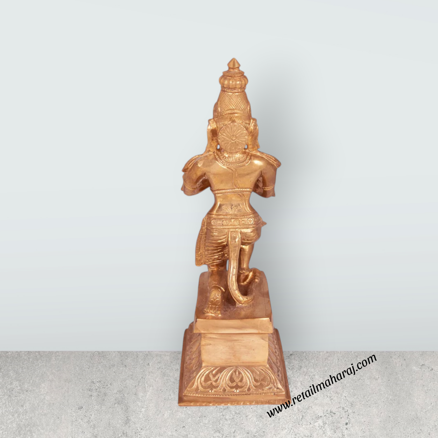 Ramar Murti Set - 18 x 8.5 Inches | Panchaloha Statue / Sita Ram Laxman Hanuman / Ram Darbar Idol for Pooja - Retail Maharaj