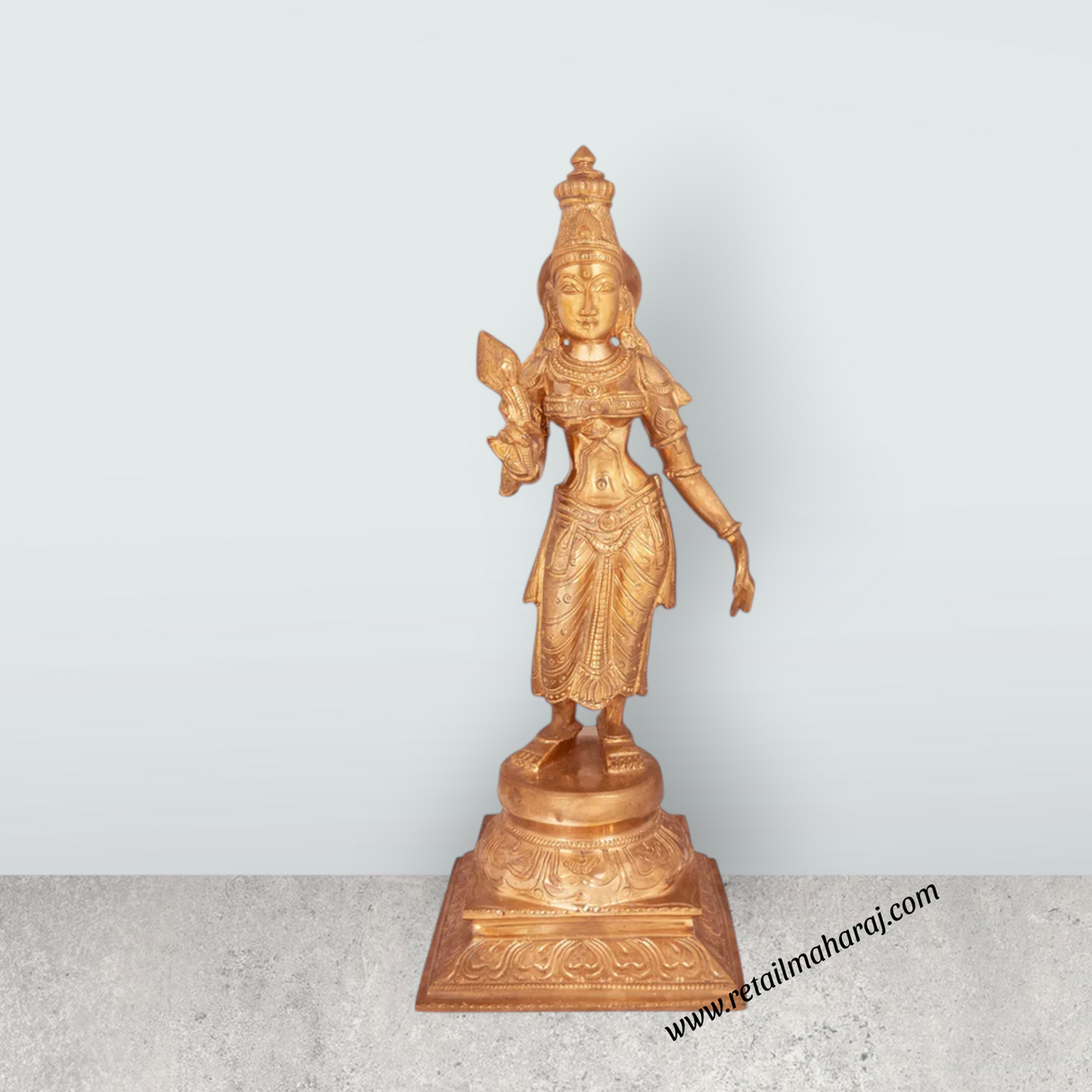 Ramar Murti Set - 18 x 8.5 Inches | Panchaloha Statue / Sita Ram Laxman Hanuman / Ram Darbar Idol for Pooja - Retail Maharaj