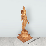 Ramar Murti Set - 18 x 8.5 Inches | Panchaloha Statue / Sita Ram Laxman Hanuman / Ram Darbar Idol for Pooja - Retail Maharaj