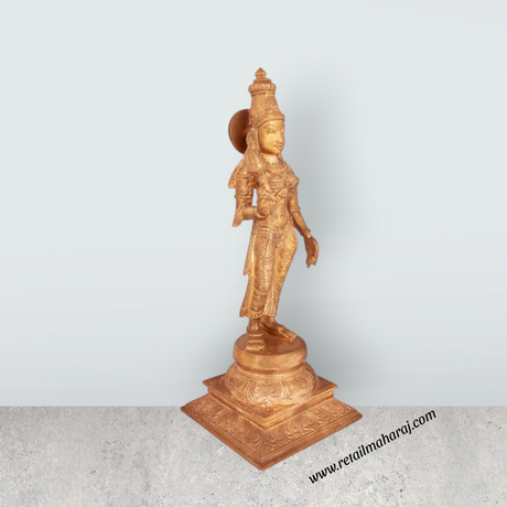 Ramar Murti Set - 18 x 8.5 Inches | Panchaloha Statue / Sita Ram Laxman Hanuman / Ram Darbar Idol for Pooja - Retail Maharaj