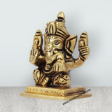 Ganesh Murti - Square - 1.5 Inches | Antique Statue / Vinayagar Statue/ Ganesha Idol for Pooja - Retail Maharaj