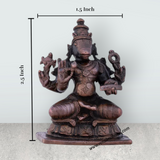 Hayagreeva Idol - 2.5 x 1.5 Inches | Copper Idol/ Hayagriva Idol for Pooja/ 200 Gms Approx - Retail Maharaj