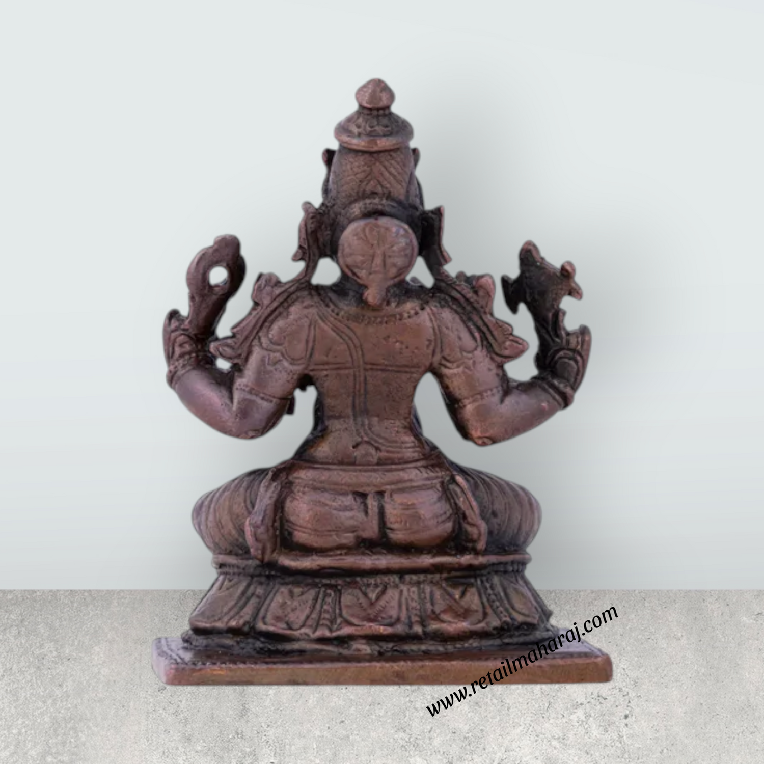 Hayagreeva Idol - 2.5 x 1.5 Inches | Copper Idol/ Hayagriva Idol for Pooja/ 200 Gms Approx - Retail Maharaj