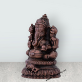 Ganesha Murti Statue - 2.5 x 1.5 Inches | Copper Idol/ Vinayaka Idol for Pooja/ 100 Gms Approx - Retail Maharaj