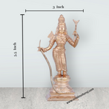 Lakshmana Idol - 5.5 x 3 Inches | Panchaloha Statue/ Standing Lakshmana Murti for Pooja/ 320 Gms Approx - Retail Maharaj